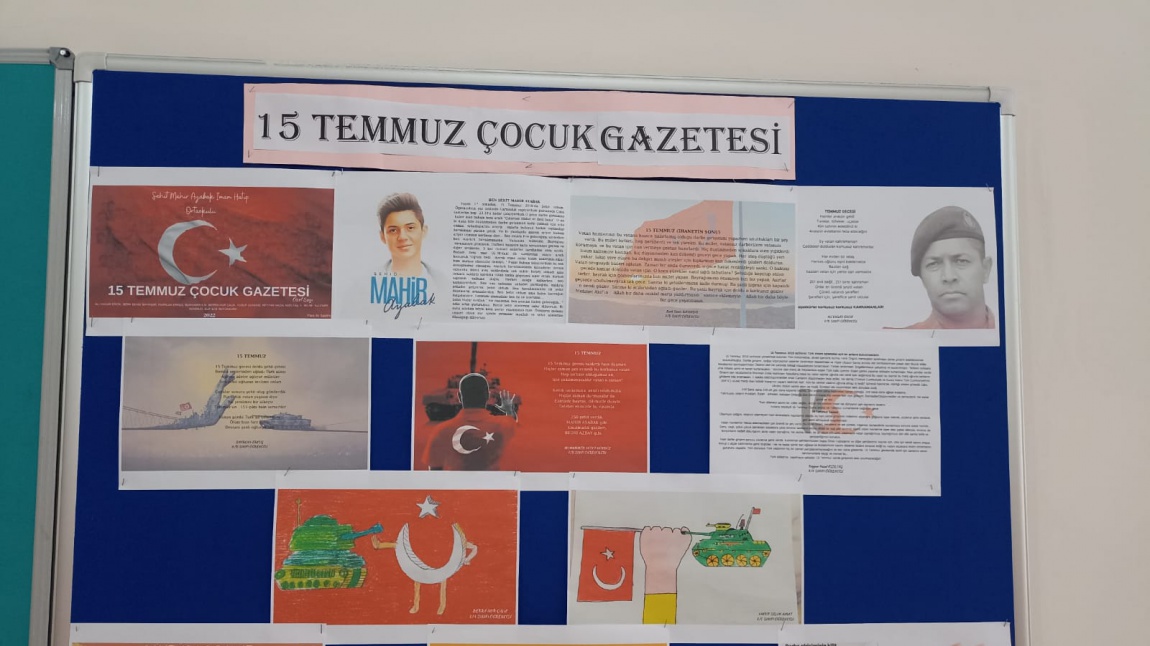 OKULUMUZ 15 TEMMUZ ÇOCUK GAZETESİ ÖZEL SAYISI ÇIKTI